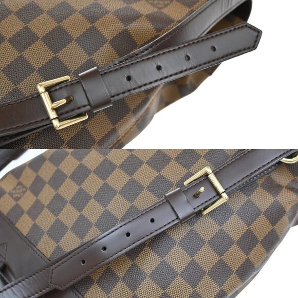 LOUIS VUITTON Logo Soho Backpack Bag Damier Ebene Leather Brown N51132 42YH493 - Picture 8 of 15